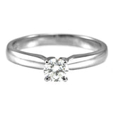 The Delphinium Platinum 0.31ct Round Brilliant Cut Diamond Solitaire Engagement Ring