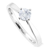 The Aspen Platinum 0.30ct Round Brilliant Cut Diamond Solitaire Engagement Ring