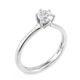 The Holly Platinum 0.51ct Round Brilliant Cut Diamond Solitaire Engagement Ring
