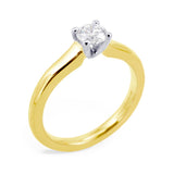 The Violet 18ct Yellow Gold 0.50ct Round Brilliant Cut Diamond Solitaire Engagement Ring
