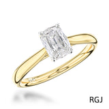 The Classic 18ct Yellow Gold 1.01ct Cushion Cut Diamond Solitaire Engagement Ring