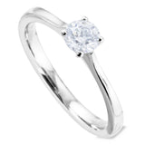 The Rudbeckia Platinum Round Brilliant Cut Diamond Solitaire Engagement Ring