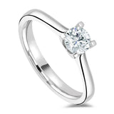 The Angelica Platinum Round Brilliant Cut Diamond Solitaire Engagement Ring
