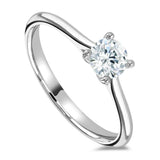 The Sweet Pea Platinum 0.41ct Round Brilliant Cut Diamond Solitaire Engagement Ring