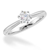 The Sunflower Platinum 0.50ct Round Brilliant Cut Diamond Solitaire Engagement Ring