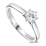The Poppy Platinum 0.30ct Round Brilliant Cut Diamond Solitaire Engagement Ring