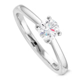 The Allium Platinum 0.40ct Round Brilliant Cut Diamond Solitaire Engagement Ring