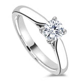 The Posey Platinum 0.40ct Round Brilliant Cut Diamond Solitaire Engagement Ring