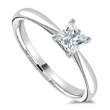 The Dianthus Platinum 0.50ct Princess Cut Diamond Solitaire Engagement Ring