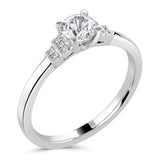The Cornflower Platinum 0.38ct Round Brilliant Cut Diamond Solitaire Engagement Ring With 0.03ct Diamond Set Shoulders