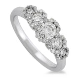 18ct White Gold 0.93ct Diamond Fancy Cluster Ring