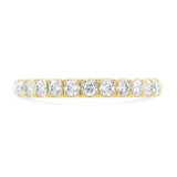 18ct Yellow Gold 0.50ct Round Brilliant Cut Claw Set Half Eternity Ring