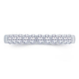 Platinum 1.00ct Oval Cut Diamond Claw Set Half Eternity Ring