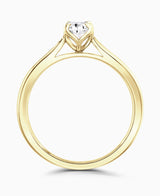 18ct Yellow Gold 2.09ct Oval Cut Laboratory Grown Diamond Solitaire Engagement Ring