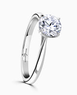 Platinum 1.00ct Round Brilliant Cut Laboratory Grown Diamond Solitaire Engagement Ring