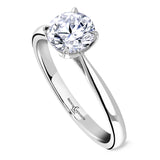Platinum 1.00ct Round Brilliant Cut Laboratory Grown Diamond Solitaire Engagement Ring