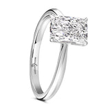 Platinum 5.03ct Radiant Cut Laboratory Grown Diamond Solitaire Engagement Ring