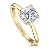 18ct Yellow Gold 1.51ct Round Brilliant Cut Laboratory Grown Diamond Solitaire Engagement Ring