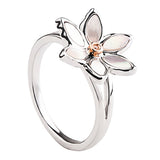Clogau Silver And 9ct Rose Gold Lady Snowdon Ring 3SNLR