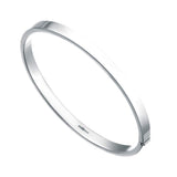 Silver Hinged Bangle B260