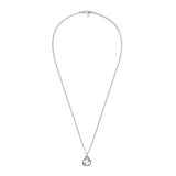 Gucci Interlocking Aureco Silver Necklace YBB45553500100U