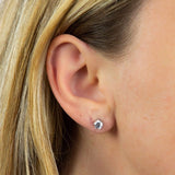 Diamonfire Silver 0.50ct Zirconia Six Claw Stud Earrings E5630