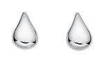 Silver Teardrop Stud Earrings E3222