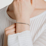 Diamonfire Silver Zirconia Tennis Bracelet B5090