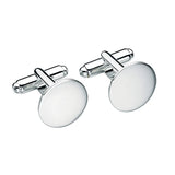 Silver Round Cufflinks V452