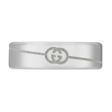 Gucci Tag Silver 6mm Ring YBC774052001