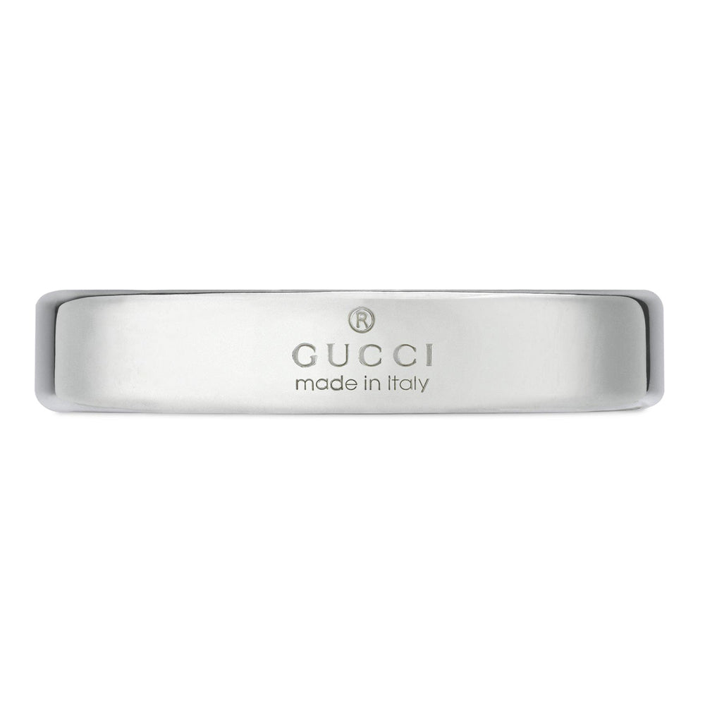 Gucci Tag Silver 4mm Ring YBC774049001