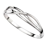 Silver Crossover Bangle B4820