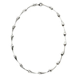 Silver Droplet Necklace N4325