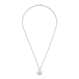 Gucci Trademark Silver Hexagonal Necklace YBB77917500100U