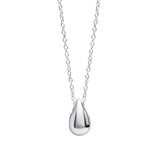 Silver Teardrop Necklace N4599