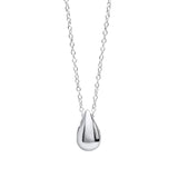 Silver Teardrop Necklace N4599