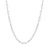 Silver Chain Link Necklace N4705