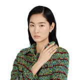 Gucci Tag Silver Stud Earrings YBD77403300100U