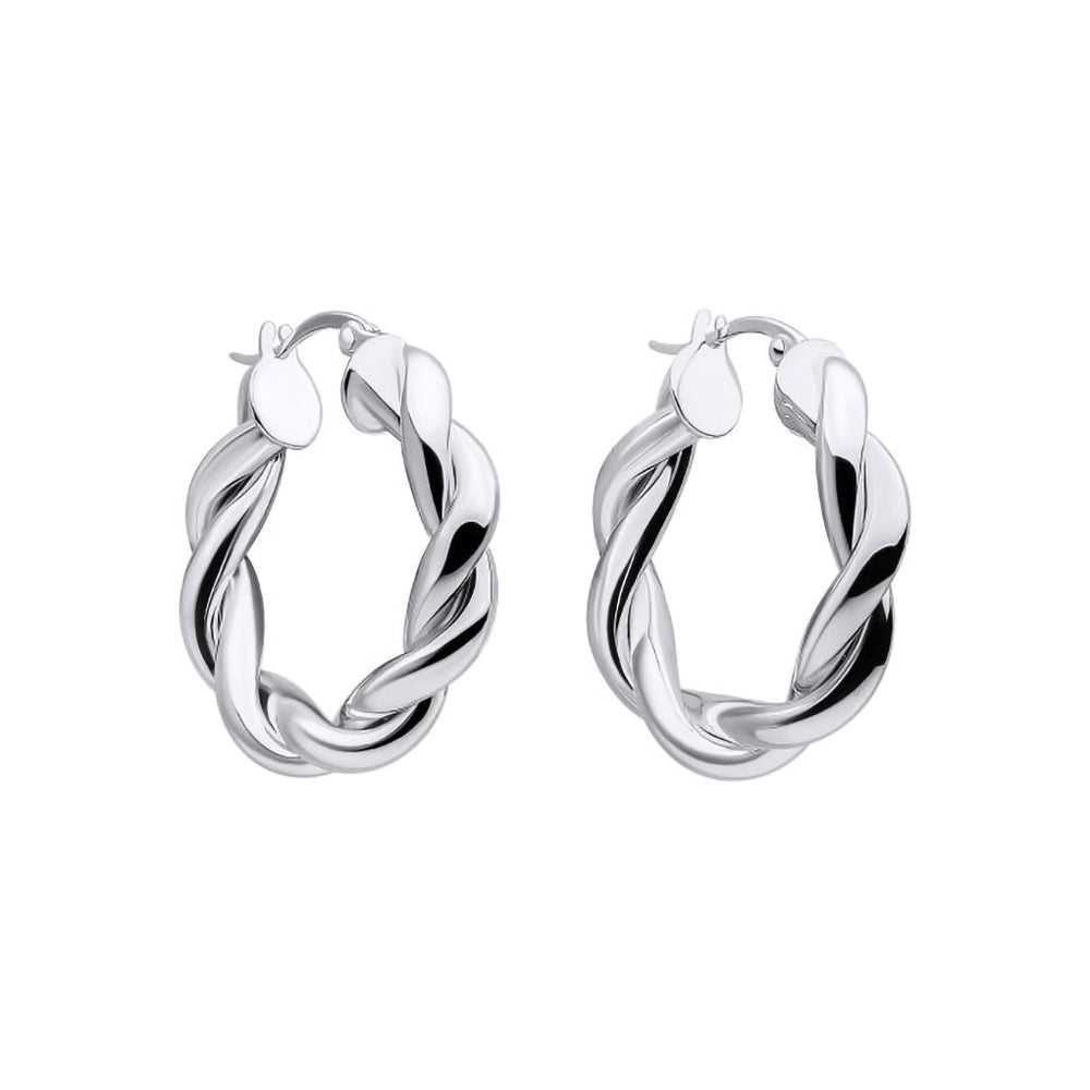 a&r#} twist earrings(silver)