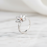 Clogau Silver And 9ct Rose Gold Lady Snowdon Ring 3SNLR