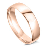 18ct Rose Gold 5mm Light Court Gents Wedding Ring