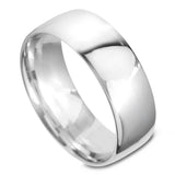 Platinum 7mm Classic Court Gents Wedding Ring