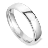 Platinum 5mm Heavy Court Gents Wedding Ring
