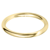 18ct Yellow Gold 2mm Light Court Ladies Wedding Ring