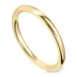 18ct Yellow Gold 2mm Light Court Ladies Wedding Ring