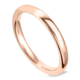 18ct Rose Gold 2.5mm Classic Court Ladies Wedding Ring