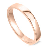 18ct Rose Gold 3mm Light Court Ladies Wedding Ring
