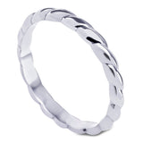 Platinum Twist Ladies Wedding Band