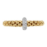 FOPE 18ct Yellow Gold Prima 0.18ct Diamond Ring 74508AX_BB_G_XBX