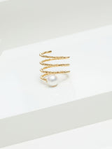 Yana Nesper Charmant 18ct Yellow Gold Akoya Pearl Wrap Ring CH2